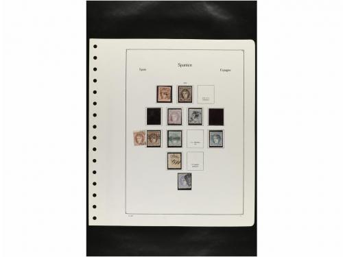 LOTES y COLECCIONES. ESPAÑA. Hojas de album conteniendo vari