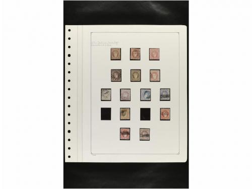 LOTES y COLECCIONES. ESPAÑA. Hojas de album conteniendo vari