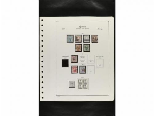 LOTES y COLECCIONES. ESPAÑA. Hojas de album conteniendo vari