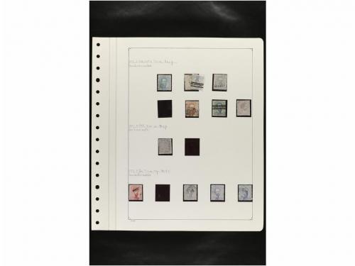 LOTES y COLECCIONES. ESPAÑA. Hojas de album conteniendo vari