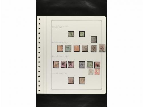 LOTES y COLECCIONES. ESPAÑA. Hojas de album conteniendo vari