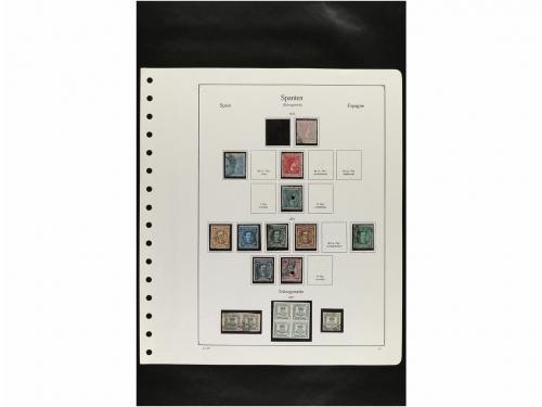 LOTES y COLECCIONES. ESPAÑA. Hojas de album conteniendo vari