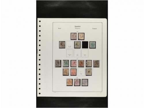 LOTES y COLECCIONES. ESPAÑA. Hojas de album conteniendo vari