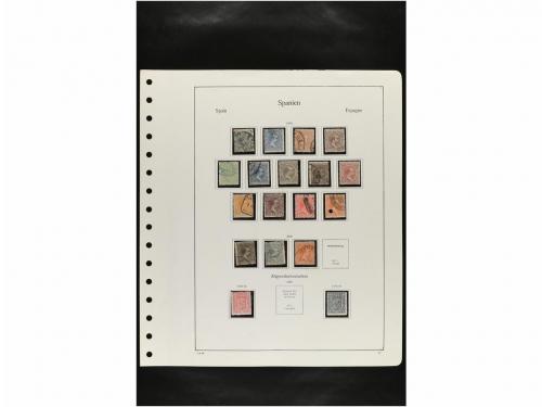 LOTES y COLECCIONES. ESPAÑA. Hojas de album conteniendo vari