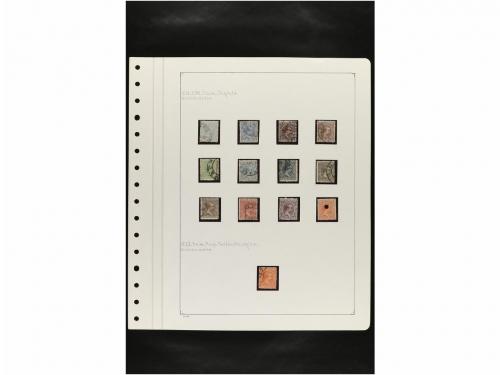 LOTES y COLECCIONES. ESPAÑA. Hojas de album conteniendo vari