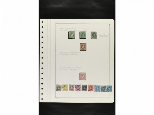 LOTES y COLECCIONES. ESPAÑA. Hojas de album conteniendo vari