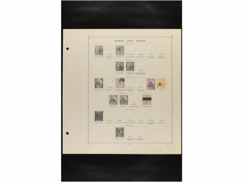 LOTES y COLECCIONES. ESPAÑA. Hojas de album conteniendo vari