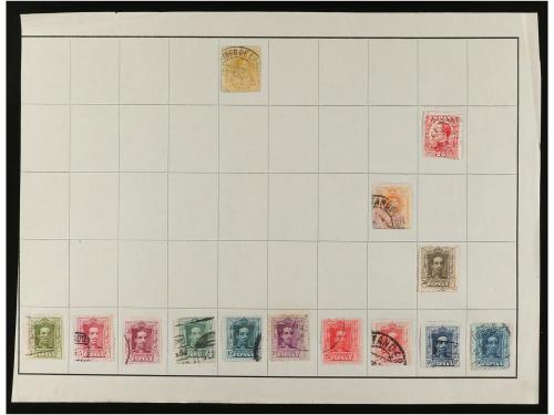 LOTES y COLECCIONES. ESPAÑA. Hojas de album conteniendo vari