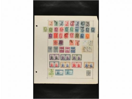 LOTES y COLECCIONES. ESPAÑA. Hojas de album conteniendo vari