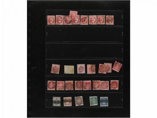 LOTES y COLECCIONES. ESPAÑA. Hojas de album conteniendo vari