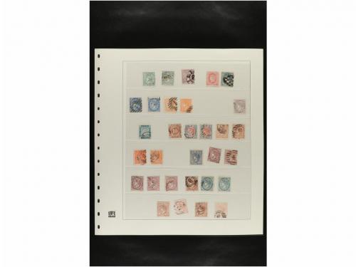 LOTES y COLECCIONES. ESPAÑA. Hojas de album conteniendo vari