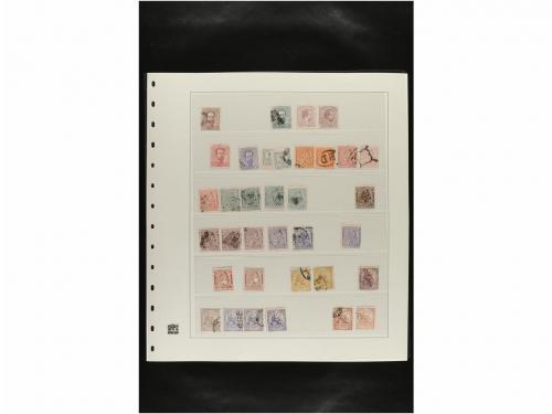 LOTES y COLECCIONES. ESPAÑA. Hojas de album conteniendo vari