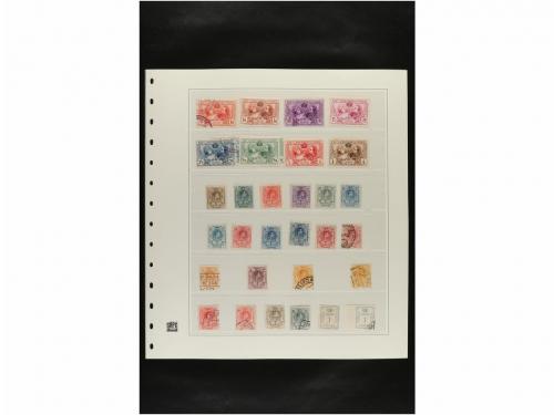 LOTES y COLECCIONES. ESPAÑA. Hojas de album conteniendo vari