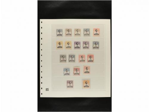 LOTES y COLECCIONES. ESPAÑA. Hojas de album conteniendo vari