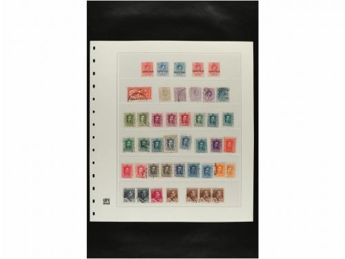 LOTES y COLECCIONES. ESPAÑA. Hojas de album conteniendo vari