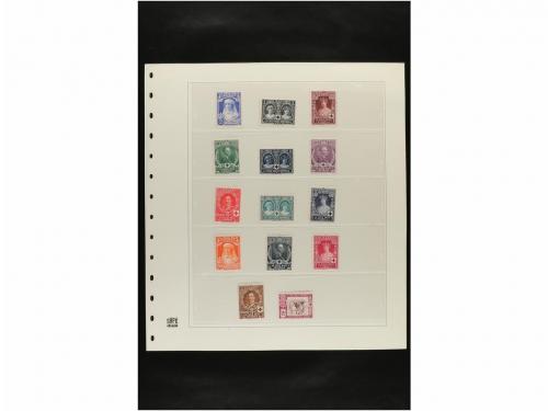 LOTES y COLECCIONES. ESPAÑA. Hojas de album conteniendo vari