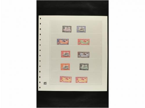 LOTES y COLECCIONES. ESPAÑA. Hojas de album conteniendo vari