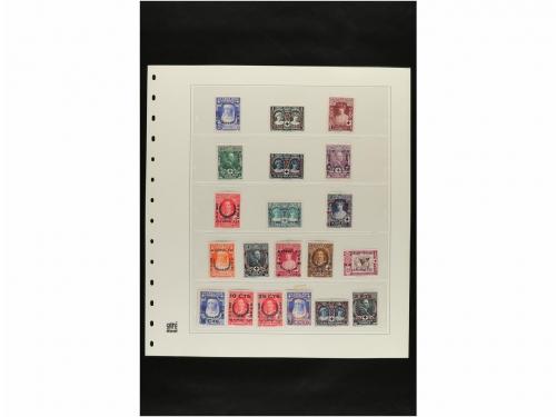 LOTES y COLECCIONES. ESPAÑA. Hojas de album conteniendo vari