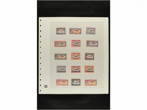 LOTES y COLECCIONES. ESPAÑA. Hojas de album conteniendo vari