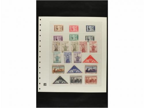 LOTES y COLECCIONES. ESPAÑA. Hojas de album conteniendo vari