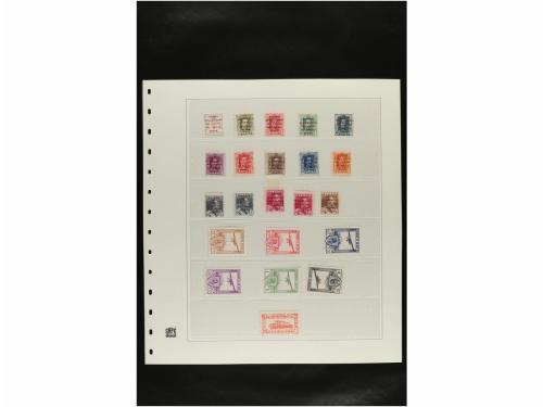 LOTES y COLECCIONES. ESPAÑA. Hojas de album conteniendo vari