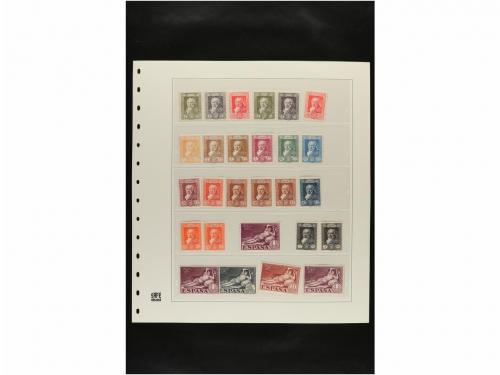 LOTES y COLECCIONES. ESPAÑA. Hojas de album conteniendo vari