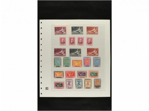 LOTES y COLECCIONES. ESPAÑA. Hojas de album conteniendo vari