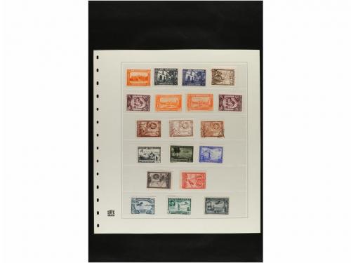 LOTES y COLECCIONES. ESPAÑA. Hojas de album conteniendo vari