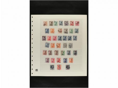 LOTES y COLECCIONES. ESPAÑA. Hojas de album conteniendo vari