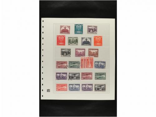 LOTES y COLECCIONES. ESPAÑA. Hojas de album conteniendo vari