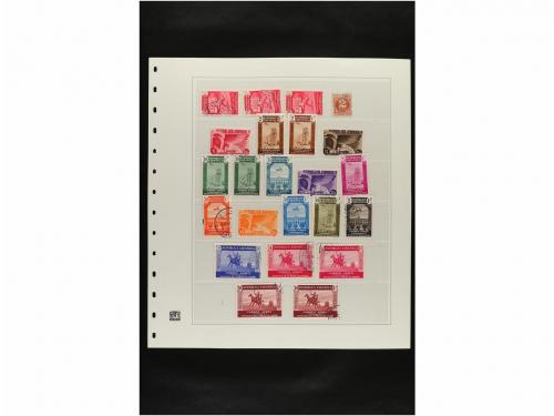 LOTES y COLECCIONES. ESPAÑA. Hojas de album conteniendo vari