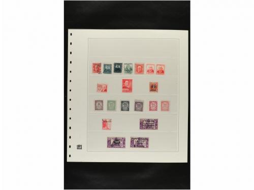 LOTES y COLECCIONES. ESPAÑA. Hojas de album conteniendo vari