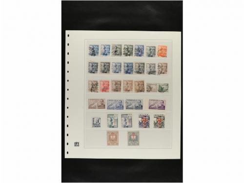 LOTES y COLECCIONES. ESPAÑA. Hojas de album conteniendo vari