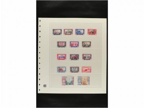 LOTES y COLECCIONES. ESPAÑA. Hojas de album conteniendo vari