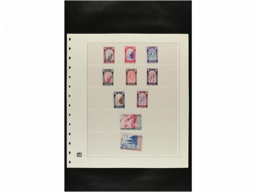 LOTES y COLECCIONES. ESPAÑA. Hojas de album conteniendo vari