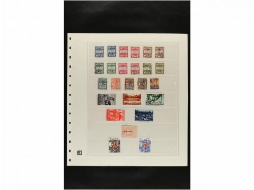 LOTES y COLECCIONES. ESPAÑA. Hojas de album conteniendo vari