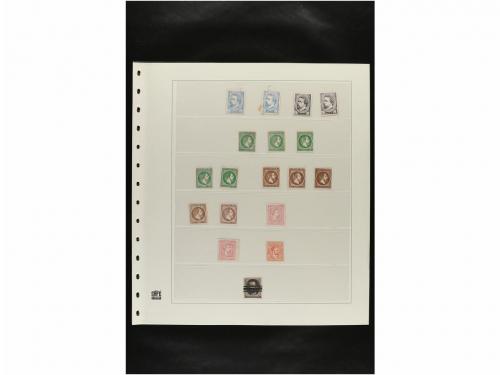 LOTES y COLECCIONES. ESPAÑA. Hojas de album conteniendo vari