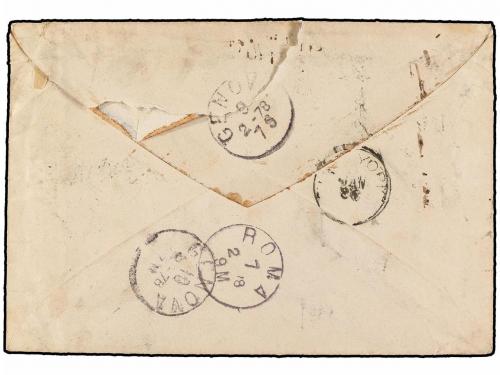 ✉ ESTADOS UNIDOS. 1878. PHILADELPHIA to ROME. "Valentine" en