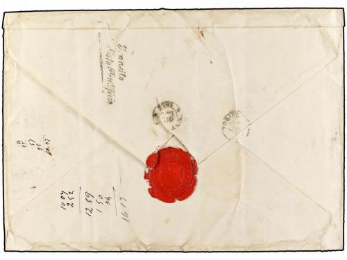 ✉ ITALIA ANTIGUOS ESTADOS: DOS SICILIAS - NAPOLES. 1856. MAD