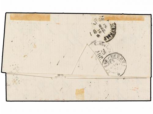 ✉ RUSIA. Sc. 20d (2), 23, 24. 1870. ST. PETERSBURG a LIVORNO