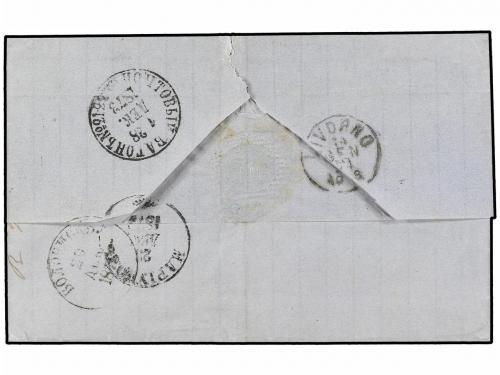 ✉ RUSIA. Sc. 23 (2), 24 (3). 1873. MARIUFOL a LIVORNO (Itali
