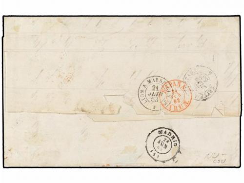 ✉ ITALIA ANTIGUOS ESTADOS: LOMBARDO-VENECIA. Sa. 33 (5), 35.