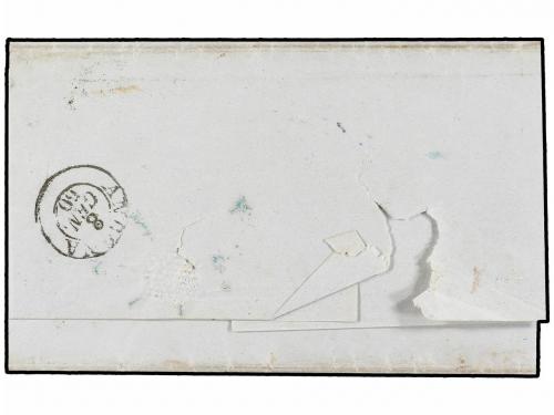 ✉ GRECIA: ISLAS JONICAS. 1859. CEFALONIA a ANCONA. Fechador 