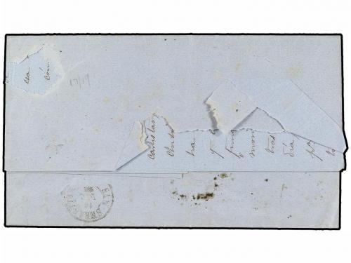 ✉ FILIPINAS. Ed. 21, 23. 1872. MANILA a SAN SEBASTIÁN (Españ