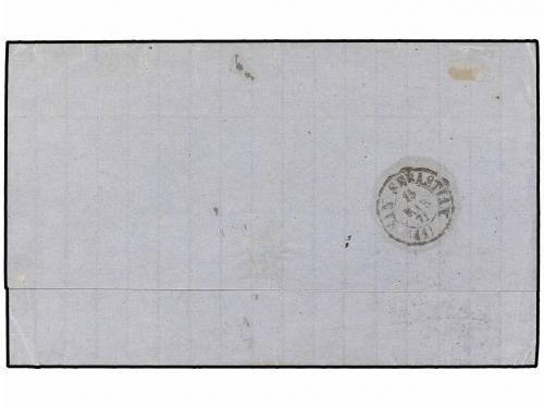 ✉ FILIPINAS. Ed. 20N (2). 1871. MANILA a SAN SEBASTIÁN (Espa