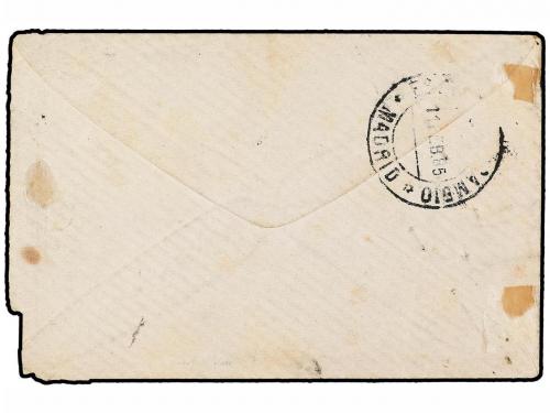 ✉ MARRUECOS. 1885. TÁNGER a FRANCIA. Sobre franqueado con se