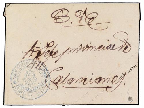 ✉ FILIPINAS. (1890 CA.). EJÉRCITO INSURRECTO. Sobre circulad