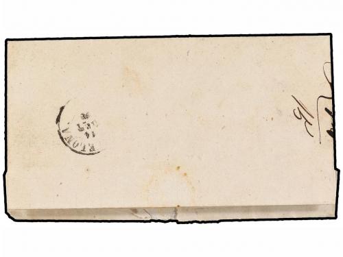 ✉ ESPAÑA. Ed. 107. 1870. MONTBLANCH a BARCELONA. 50 mils. az