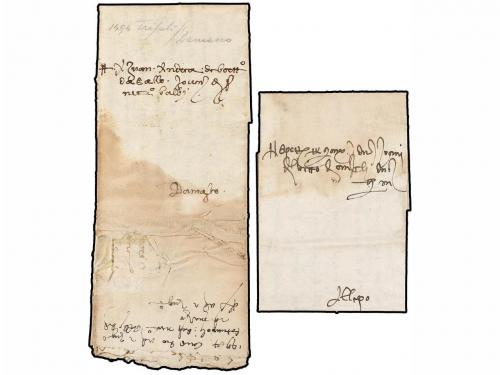 ✉ SIRIA. 1494. TRIPOLI to DAMASCO. Complete letter (faults) 