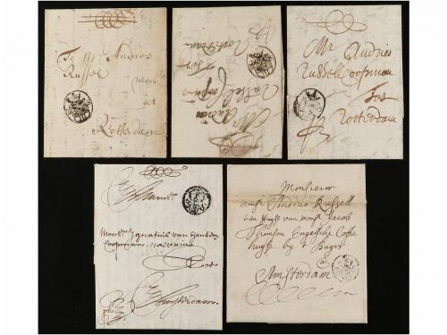 ✉ HOLANDA. 1688-92. LOT of three covers from AMSTERDAM to RO